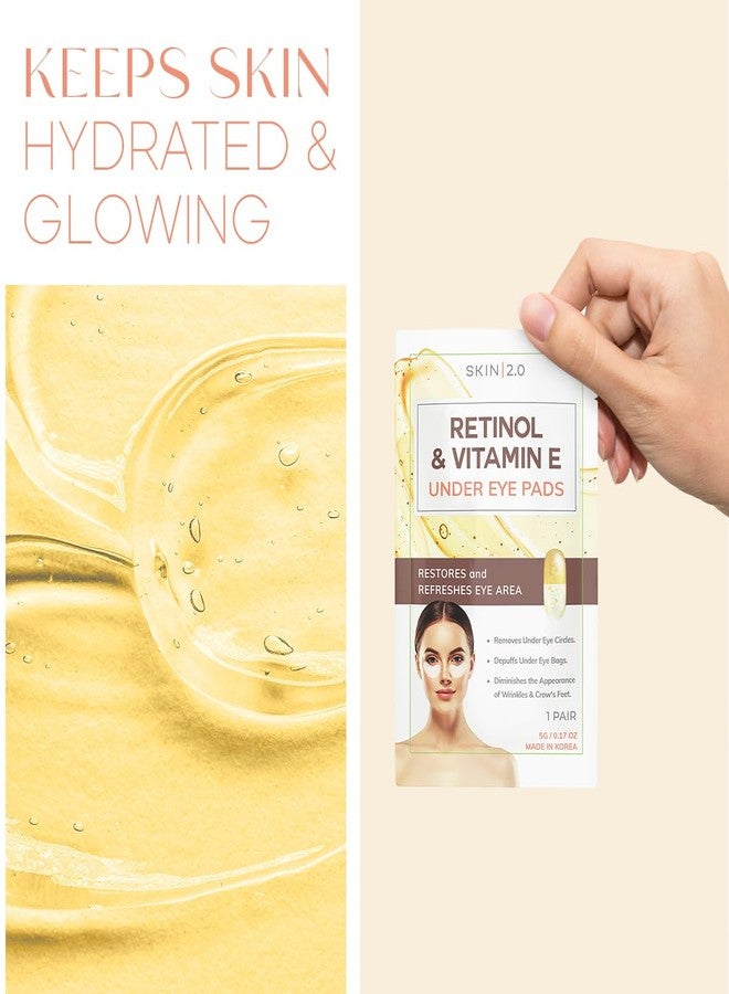 Skin 2.0 Retinol & Vitamin E Under Eye Patches - Dermatologist Tested - Anti-Aging - Depuffing, Reduce Fine Lines & Wrinkles, Dark Circles - Natural Ingredients - Korean Skin Care - All Skin Types - 15 Pairs - Image 5